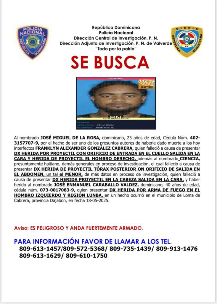 Se entrega joven acusado de quíntuple homicidio en Loma de Cabrera - Noticias de hoy en República Dominicana | De Último Minuto
