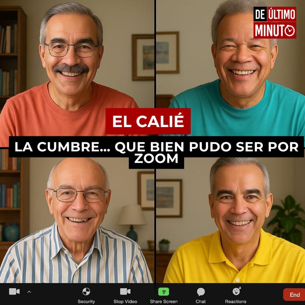 La cumbre… que bien pudo ser por Zoom
