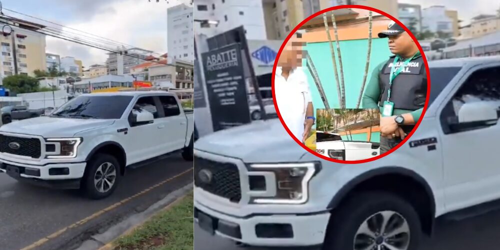 Detienen al conductor de camioneta viral por acosar a mujeres en Santo Domingo