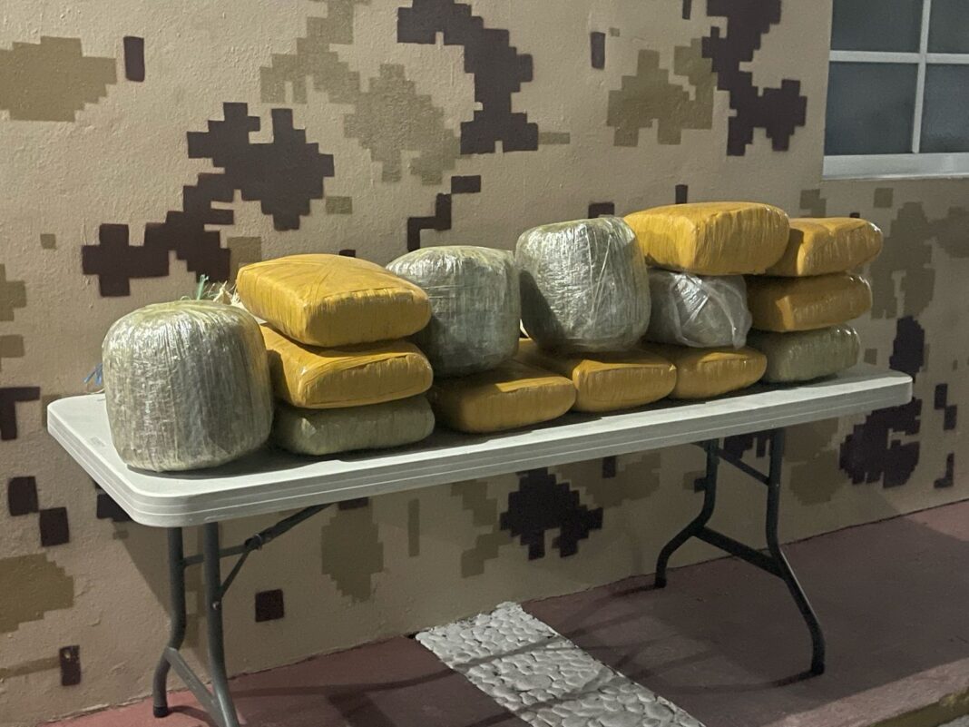 La supuesta droga fue abandonada por individuos aún no identificados