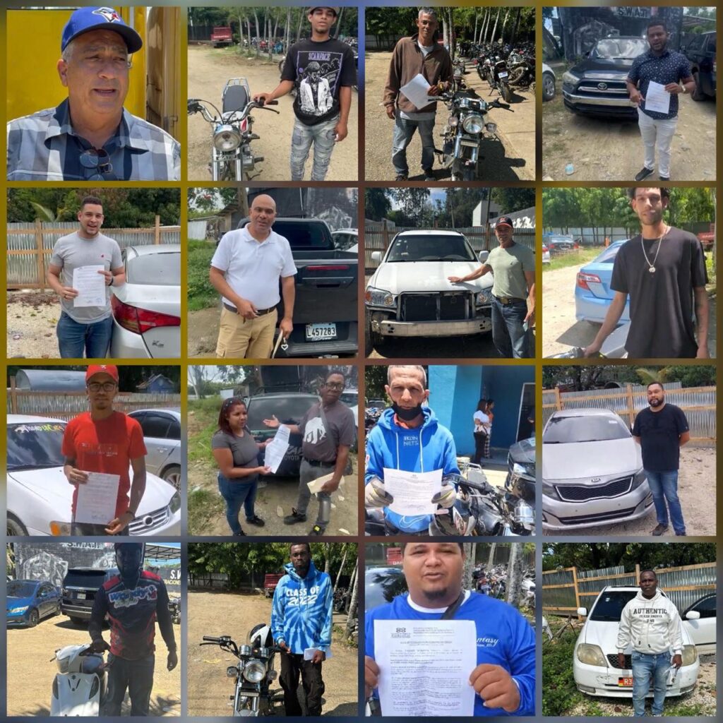 Policía entrega 16 vehículos recuperados tras ser reportados como robados en Santiago - Noticias de hoy en República Dominicana | De Último Minuto