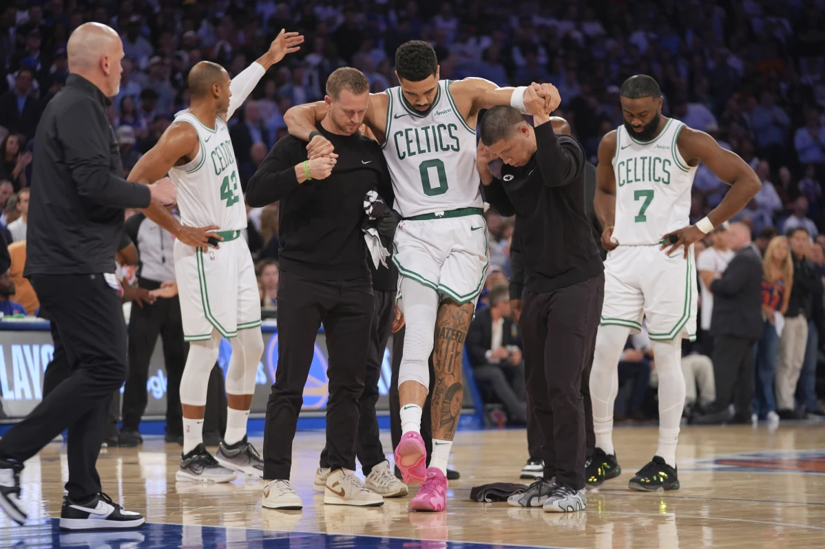 Tatum se lesiona y los Knicks colocan a los Celtics al borde del abismo - Noticias de hoy en República Dominicana | De Último Minuto