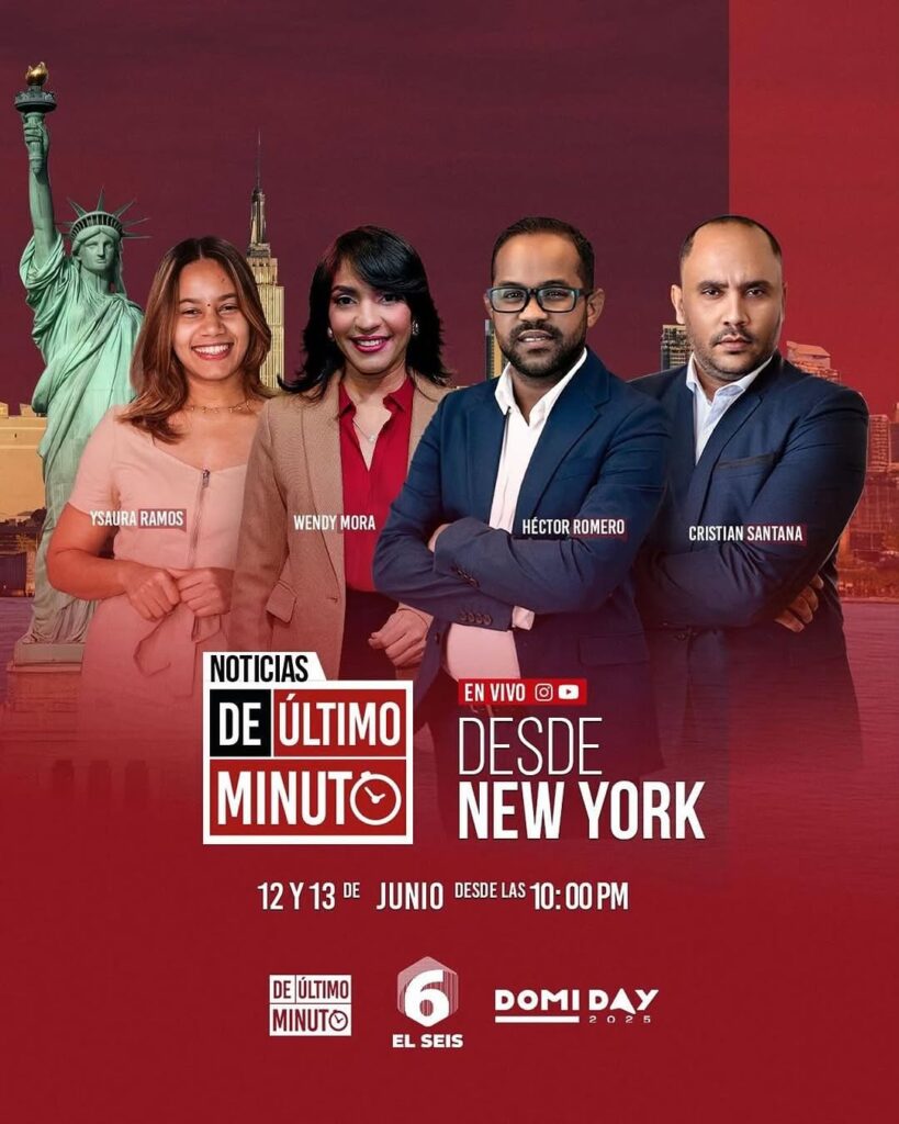 Noticias De Último Minuto transmitirá en vivo desde Nueva York este jueves y viernes - Noticias de hoy en República Dominicana | De Último Minuto