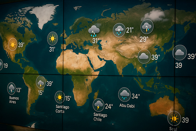Pronóstico del tiempo hoy 24 de junio del 2025 en las principales capitales del mundo