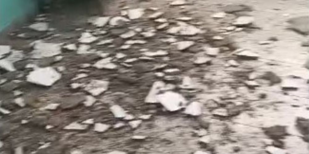 Se desploma techo de policlínica rural en La Siembra, Azua