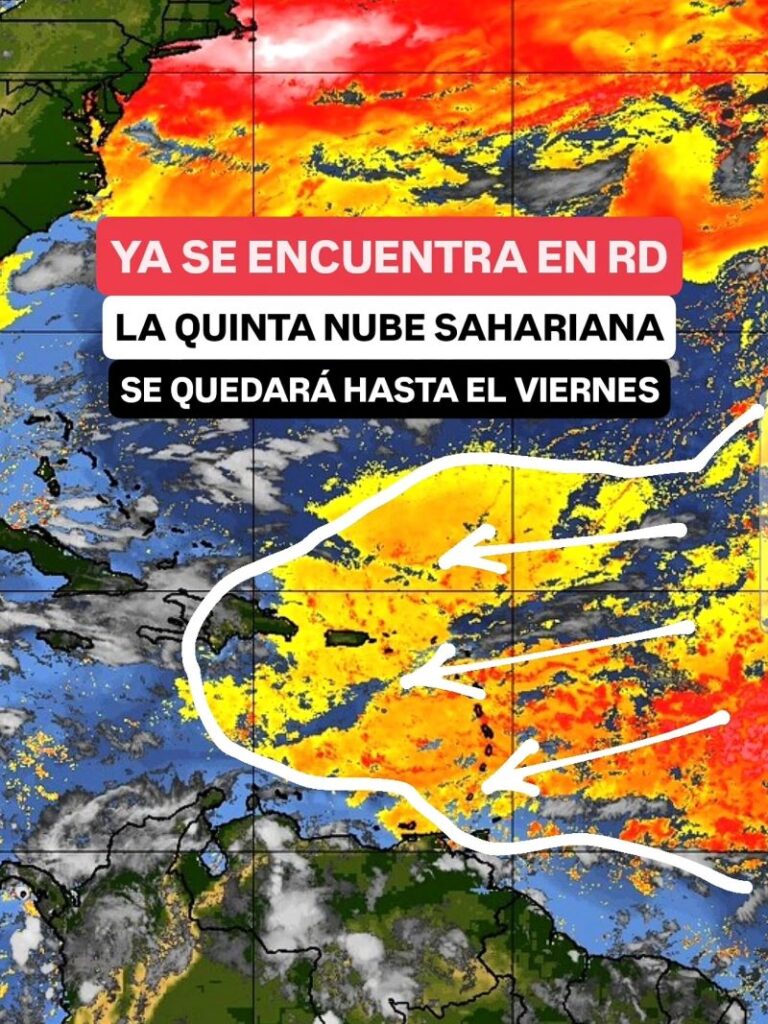 Polvo del Sahara vuelve a cubrir el cielo dominicano: ya es la quinta nube del año | 2 | Polvo del Sahara vuelve a cubrir el cielo dominicano: ya es la quinta nube del año