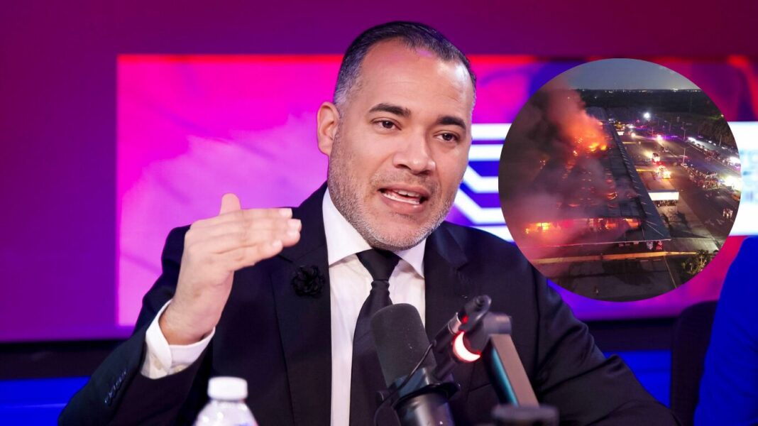 Brito explica magnitud del incendio del Merca Santo Domingo y su experiencia como bombero