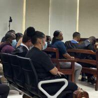 Uso de mascarillas por posible caso de tuberculosis en juicio por muerte de David de los Santos