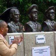 Develan bustos en honor a Caamaño, Fernández Domínguez y Juan Lora en El Salvador