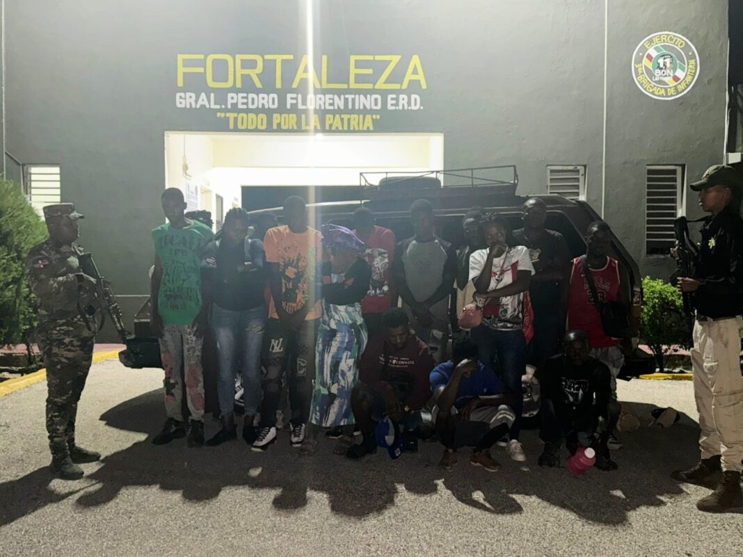 Indocumentados detenidos.