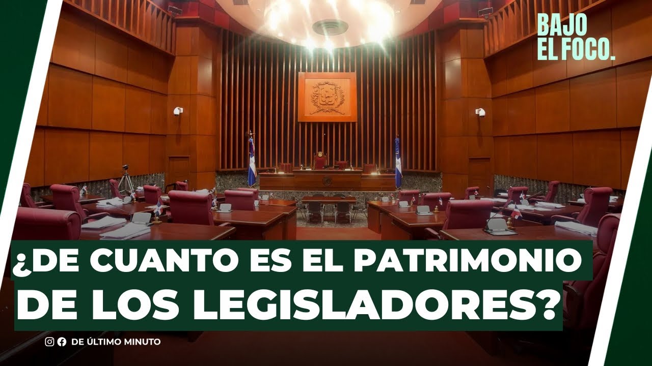 ¿DE CUANTO ES EL PATRIMONIO DE LOS LEGISLADORES? - Noticias de hoy en República Dominicana | De Último Minuto