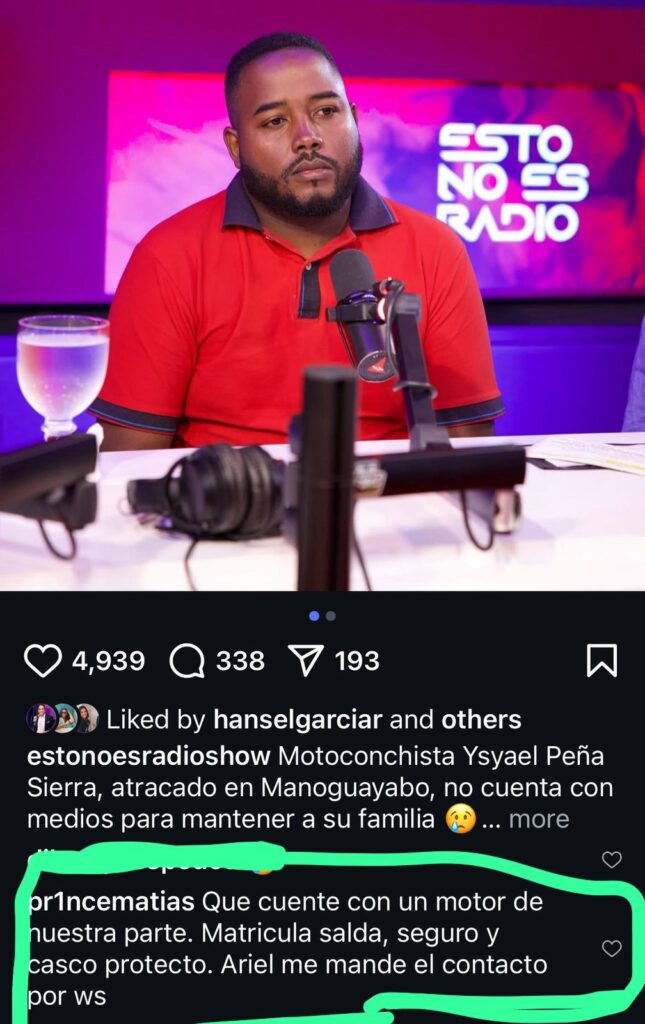 Esto No es Radio entregará motor a hombre que fue asaltado y despojado de su medio de sustento - Noticias de hoy en República Dominicana | De Último Minuto