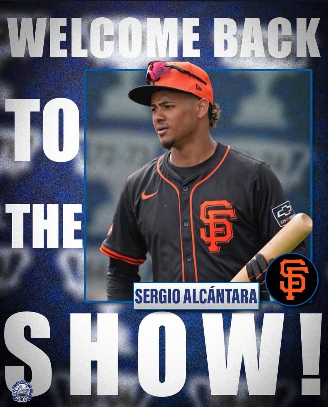 Sergio Alcántara regresa a las Grandes Ligas con los Gigantes de San Francisco