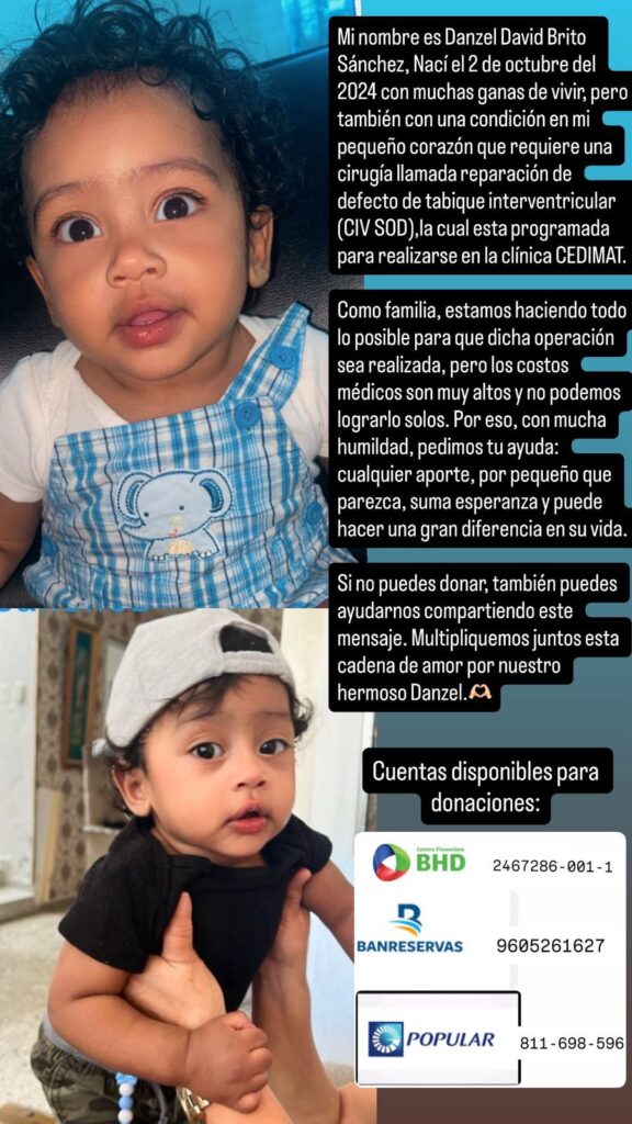 La lucha de Danzel: un bebé que necesita ayuda para una cirugía cardíaca urgente