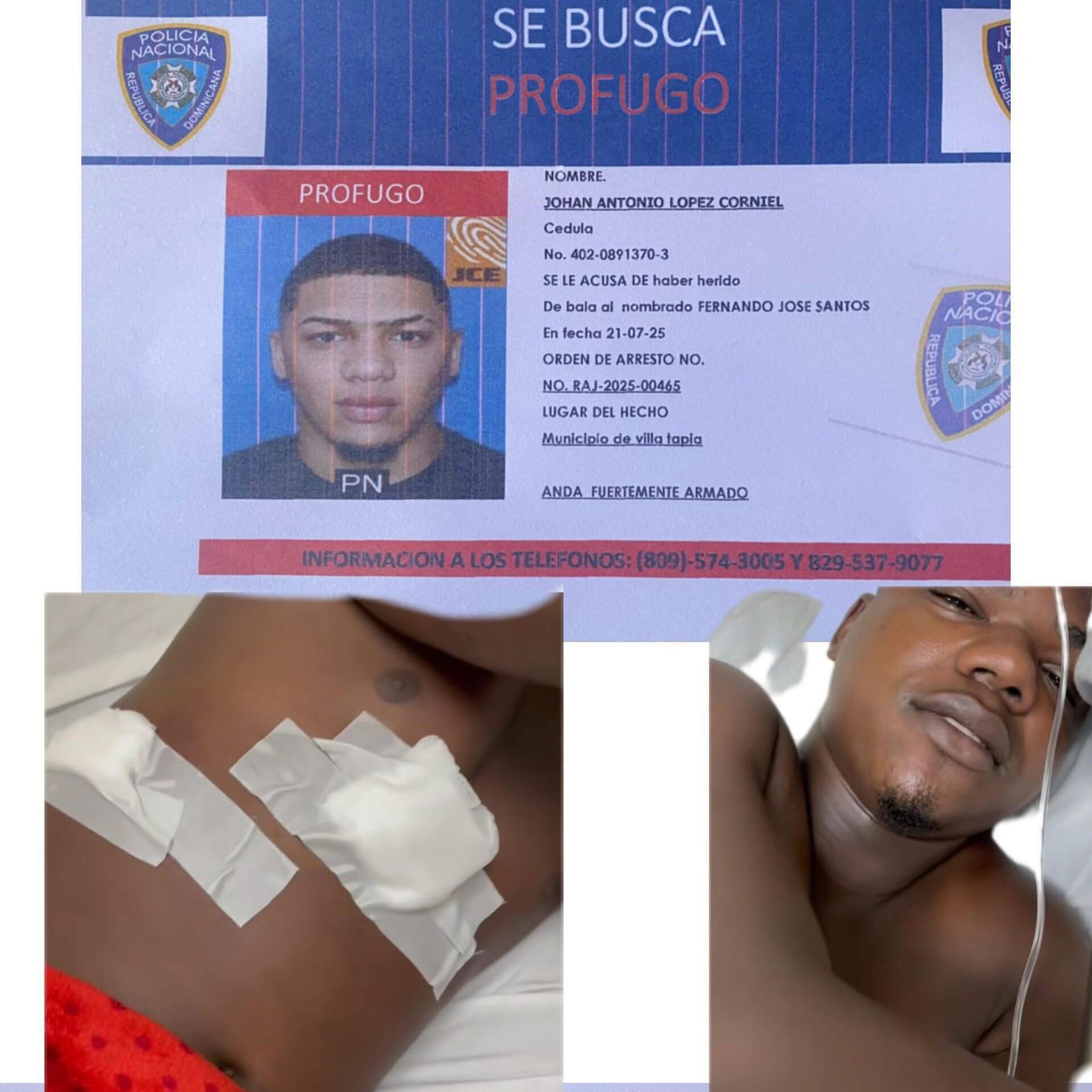 PN busca a prófugo por hecho violento en Villa Tapia - Noticias de hoy en República Dominicana | De Último Minuto