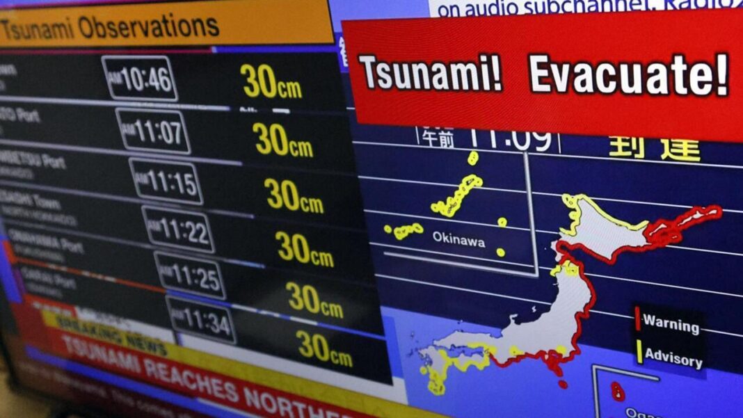 Un terremoto de magnitud 8,8 en península rusa desata alertas de tsunami en el Pacífico
