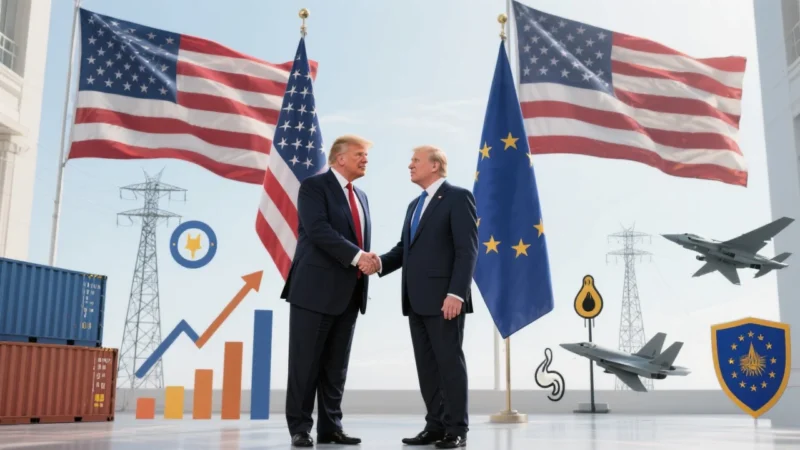 Estados Unidos y la Unión Europea alcanzan acuerdo comercial con aranceles del 15 % y compras energéticas