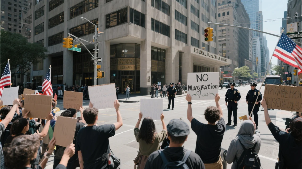 Manifestaciones en Nueva York rechazan políticas migratorias federales y acciones de ICE - Noticias de hoy en República Dominicana | De Último Minuto