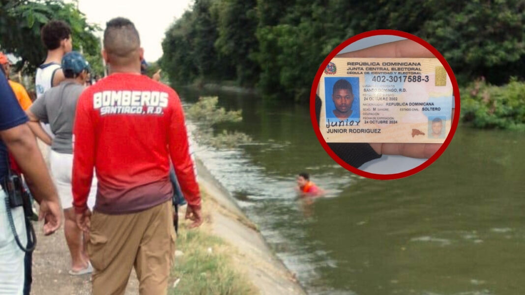 Defensa Civil recupera cuerpo sin vida de joven en canal de riego en Santiago
