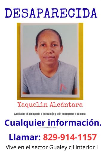 Familiares buscan a mujer desaparecida en Gualey; piden ayuda a las autoridad | 2 | Familiares buscan a mujer desaparecida en Gualey; piden ayuda a las autoridad - Noticias de hoy en República Dominicana | De Último Minuto