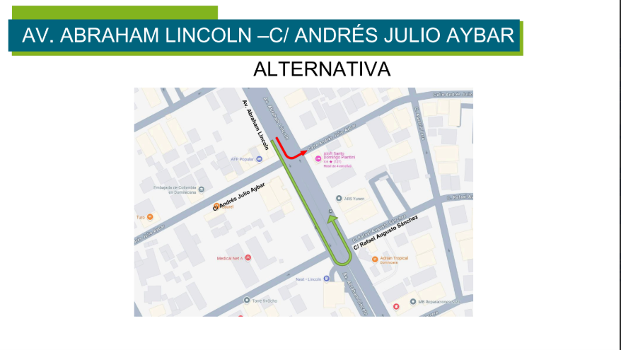 ¡Atención conductores! A partir del domingo no podrás girar a la izquierda en estas intersecciones - Noticias de hoy en República Dominicana | De Último Minuto