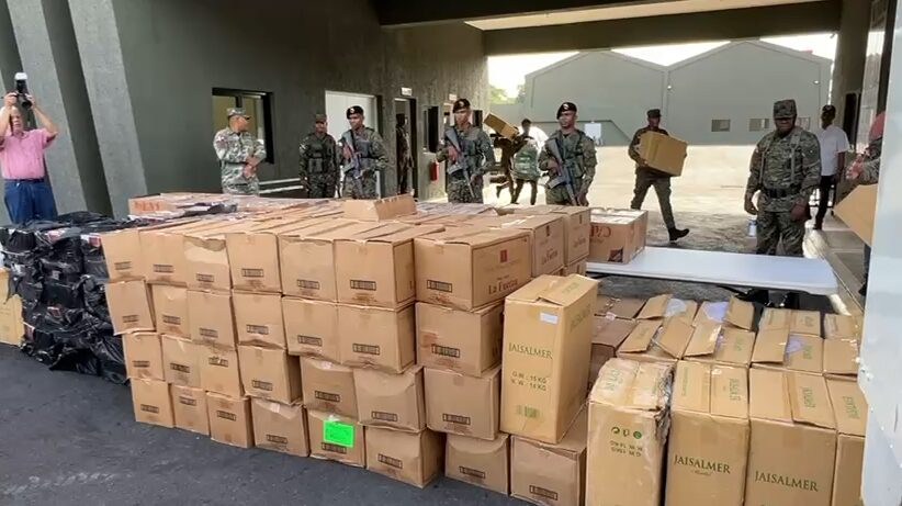 Ocupan más de 46 mil cajetillas de cigarrillos y bebidas adulteradas en operativo en SFM - Noticias de hoy en República Dominicana | De Último Minuto