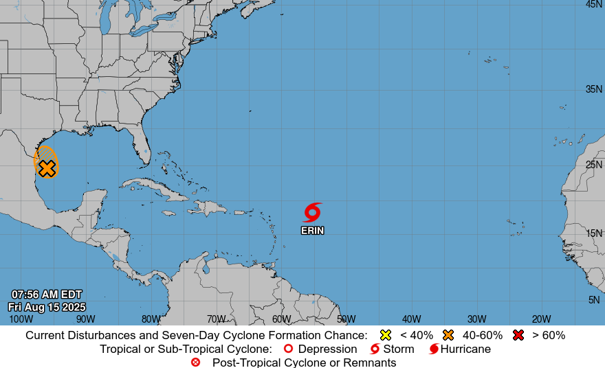 Puerto Rico bajo advertencia de inundaciones por tormenta tropical Erin