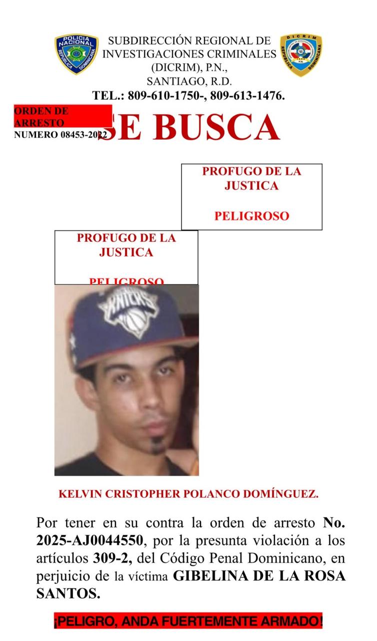 Autoridades intensifican búsqueda de hombre acusado de agresión en Santiago