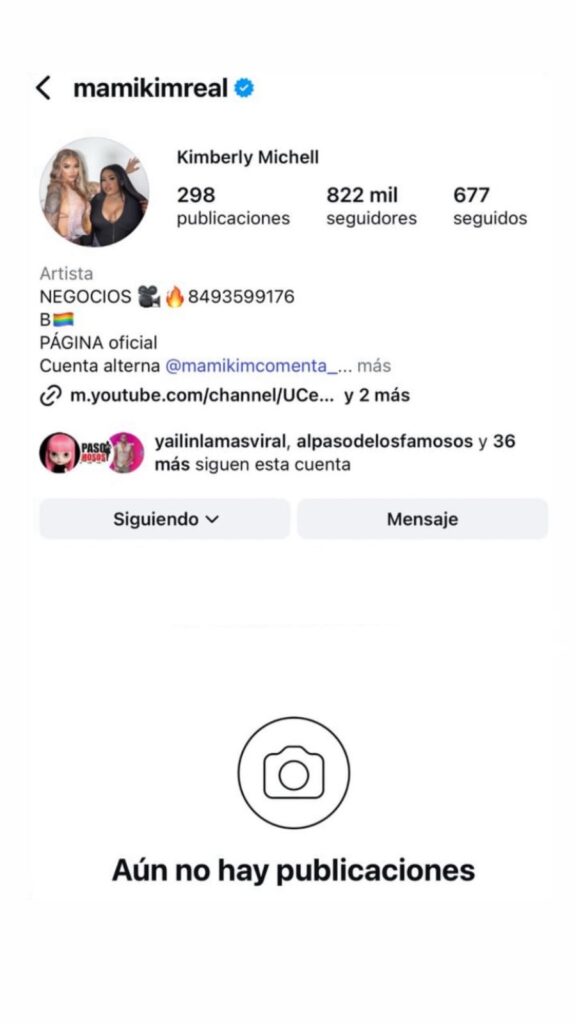 En venganza por humillación a Crucita, tumban cuenta de Instagram a Mami Kim | 2 | En venganza por humillación a Crucita, tumban cuenta de Instagram a Mami Kim - Noticias de hoy en República Dominicana | De Último Minuto