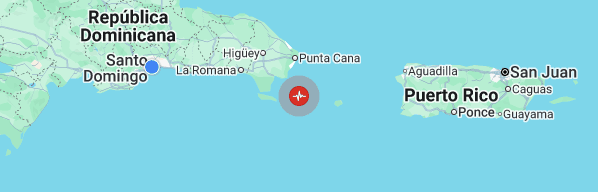Sismo de 5.2 grados se registra en aguas cercanas a isla Saona