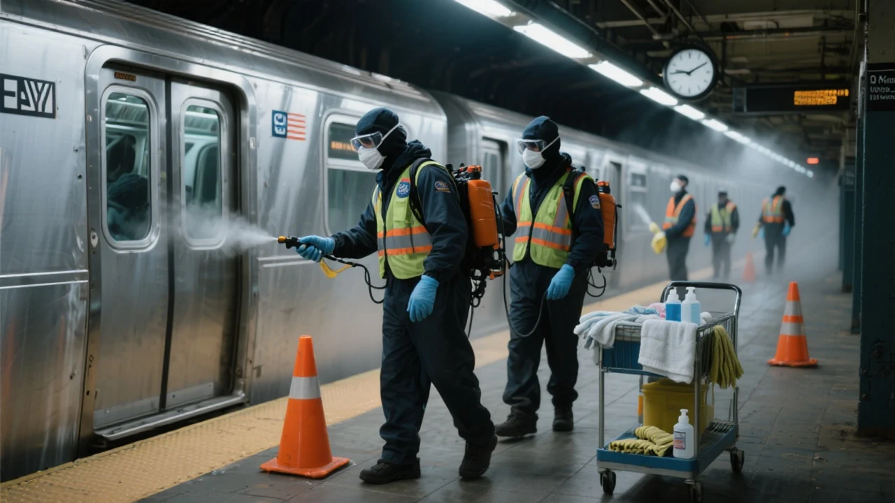 NYC recupera $3 millones en salarios atrasados para limpiadores del Metro durante la pandemia - Noticias de hoy en República Dominicana | De Último Minuto