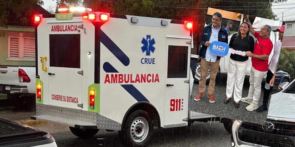 DAEH entrega moderna ambulancia en Las Charcas, Azua