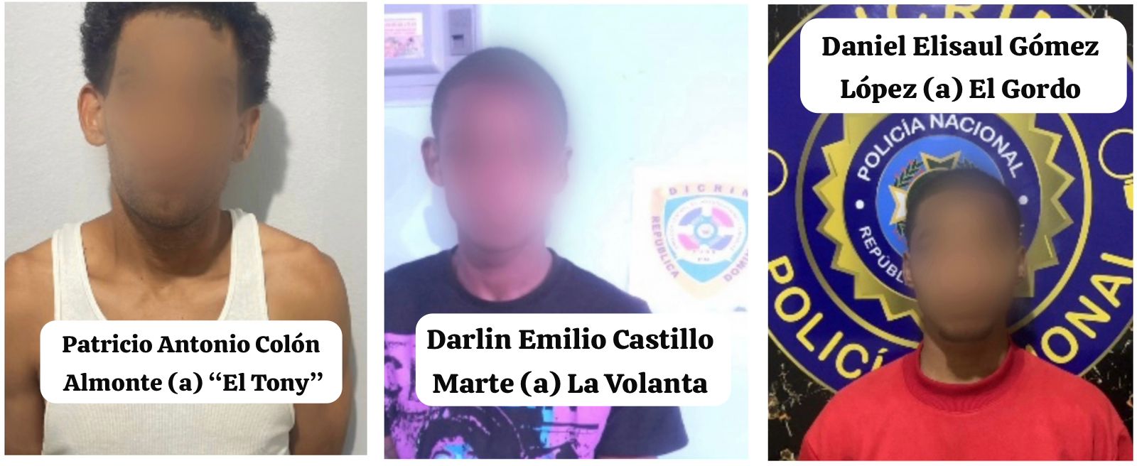Policía Nacional arresta a “El Tony”, “La Volanta” y “El Gordo” implicados en robos ocurridos en Santiago - Noticias de hoy en República Dominicana | De Último Minuto