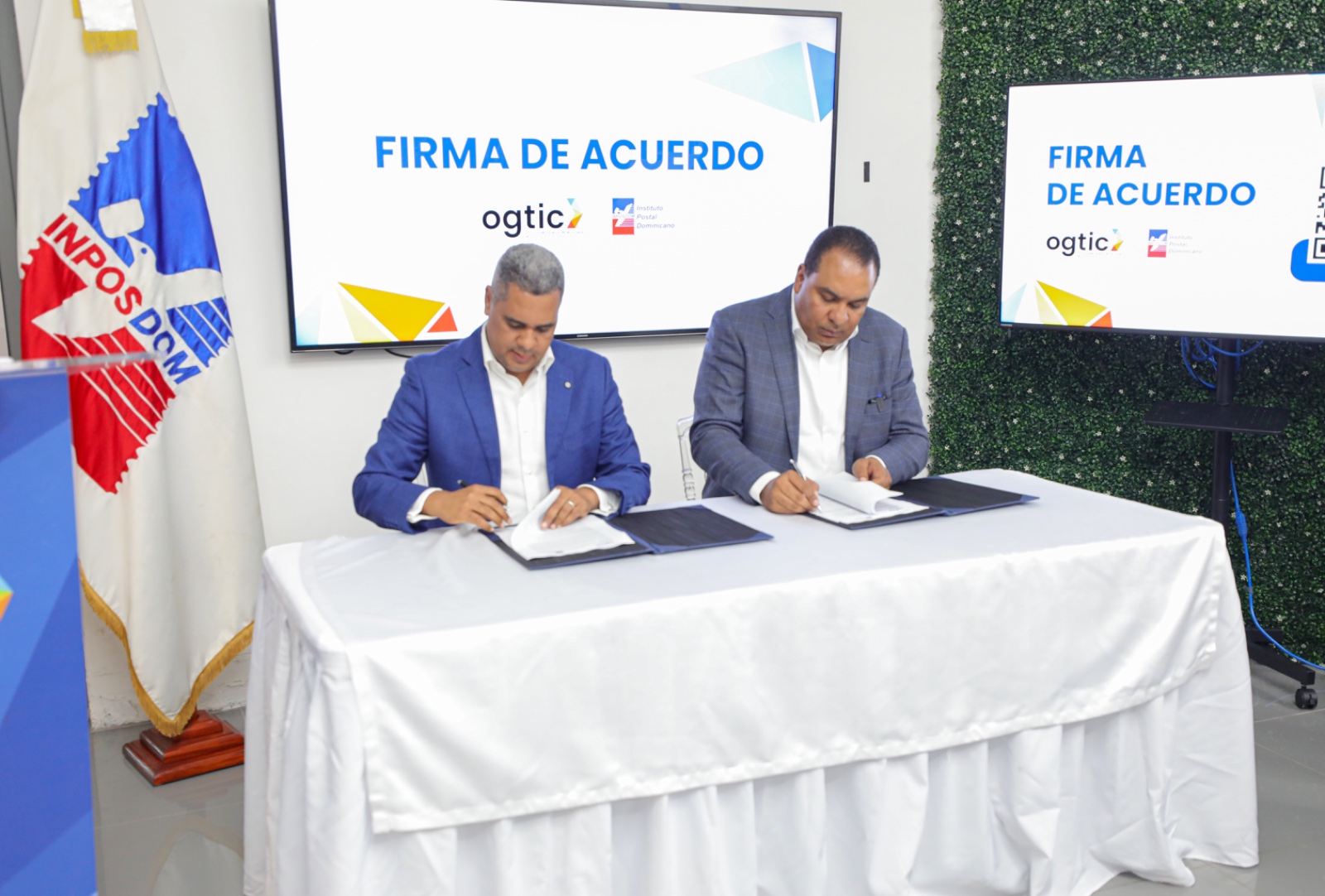 OGTIC e INPOSDOM acuerdan instalación de nuevos Puntos GOB sin costo de alquiler - Noticias de hoy en República Dominicana | De Último Minuto