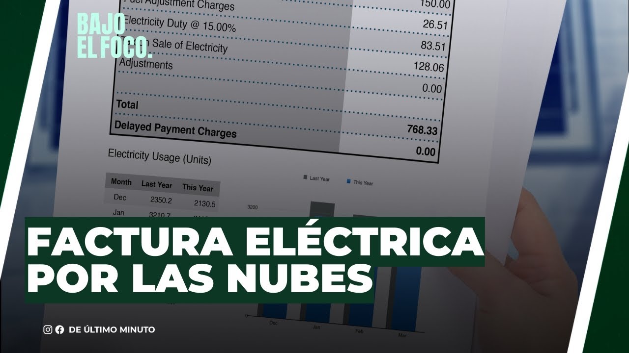 FACTURA ELÉCTRICA POR LAS NUBES - Noticias de hoy en República Dominicana | De Último Minuto