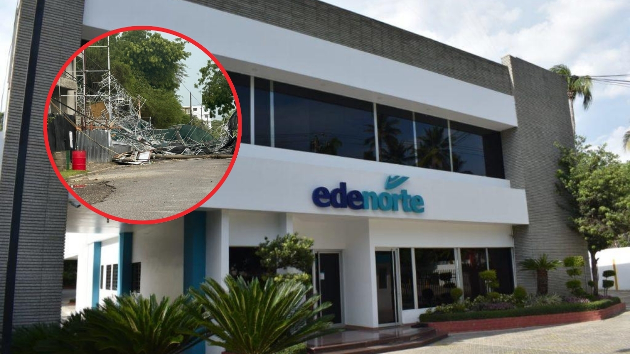 Edenorte reporta 28 circuitos fuera de servicio y más de 130 mil clientes sin luz por fuertes vientos en el Cibao