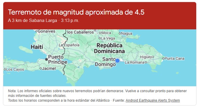 ¿Y tú lo sentiste? Se registra temblor de tierra con magnitud de 4.5 | 2 | ¿Y tú lo sentiste? Se registra temblor de tierra con magnitud de 4.5 - Noticias de hoy en República Dominicana | De Último Minuto