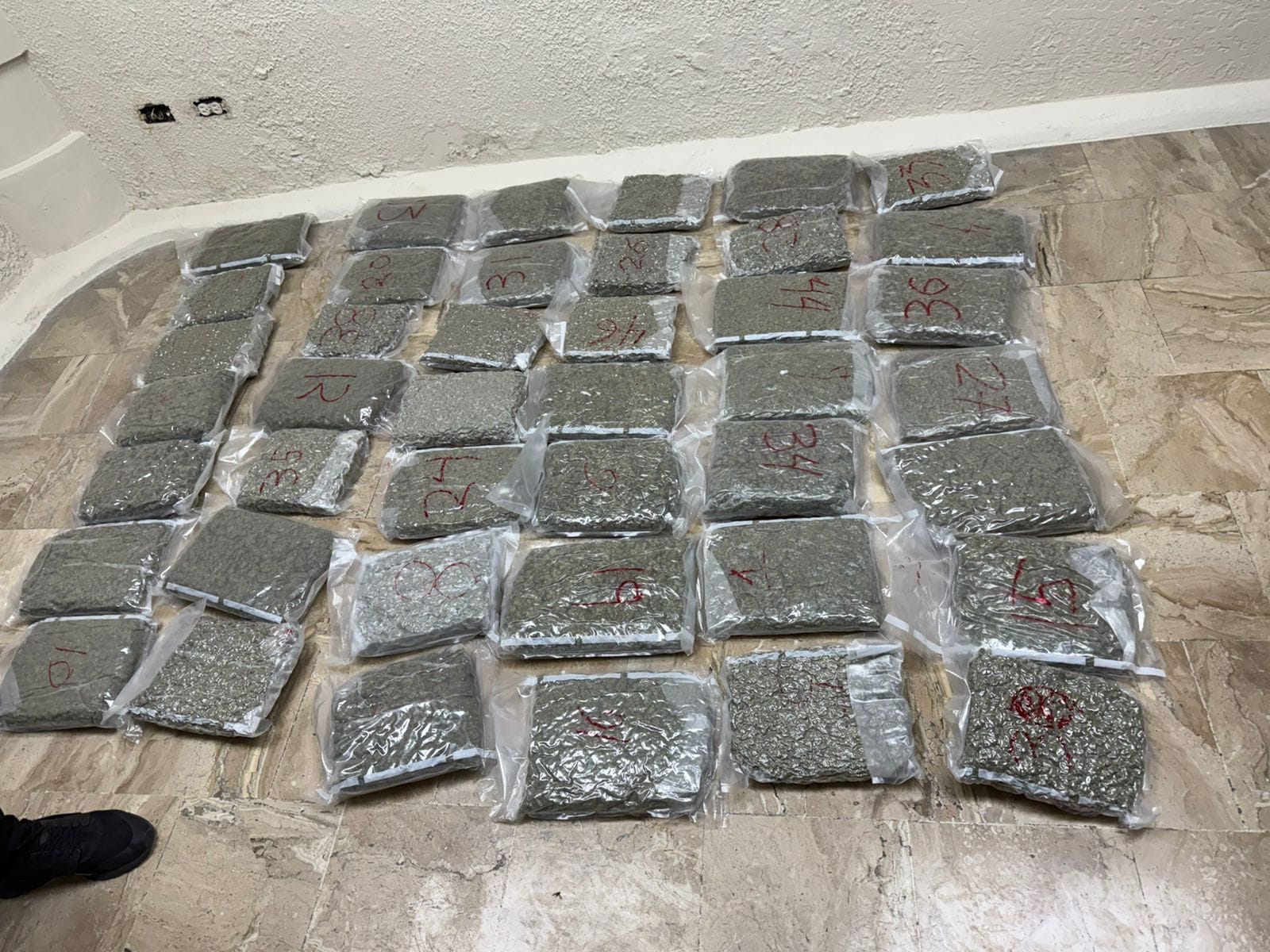 DNCD incauta 42 paquetes de presunta marihuana en aeropuerto de Punta Cana