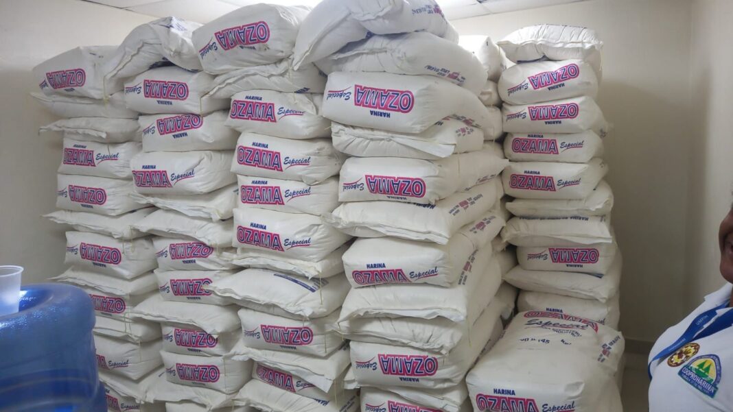 PN recupera 131 sacos de harina adquiridos con cheques sin fondos