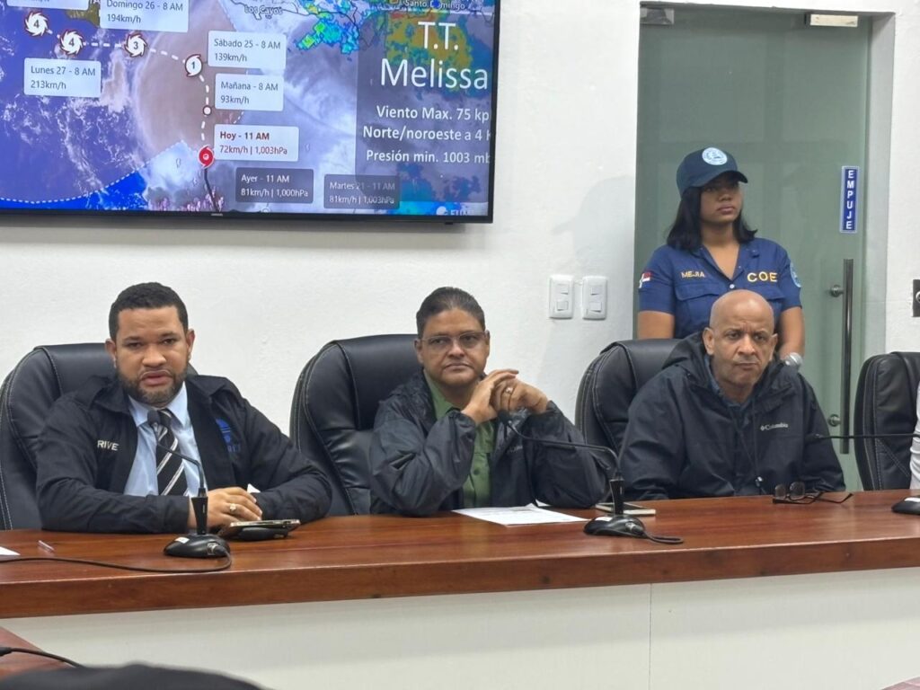 Huracán Melissa sorprende con trayectoria errática y efectos inusuales en el Caribe | 2 | COE ratifica alerta roja en varias provincias debido a la tormenta tropical Melissa