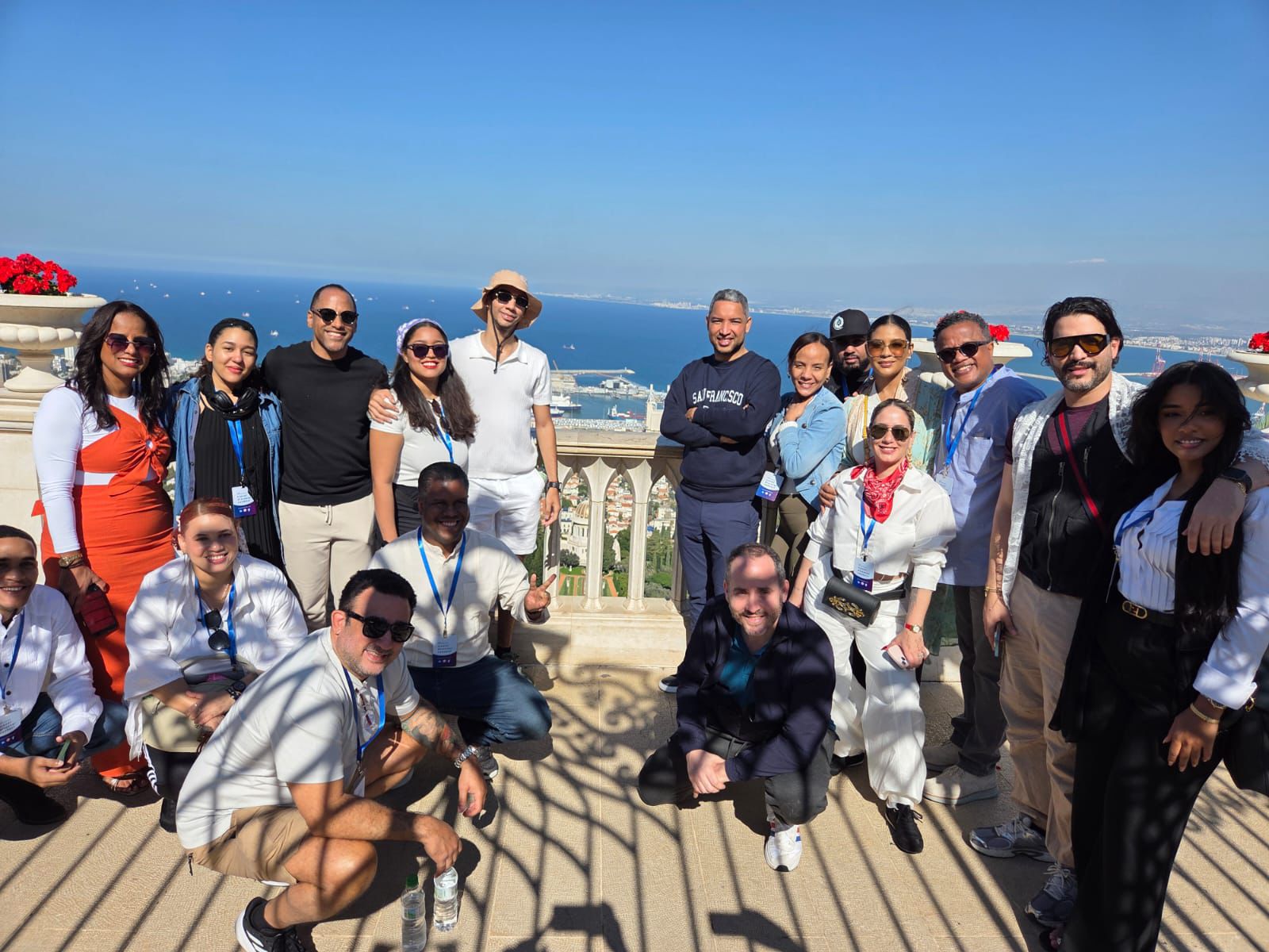 Dominicanos exploran los Jardines Bahá'í, patrimonio cultural y religioso de Israel
