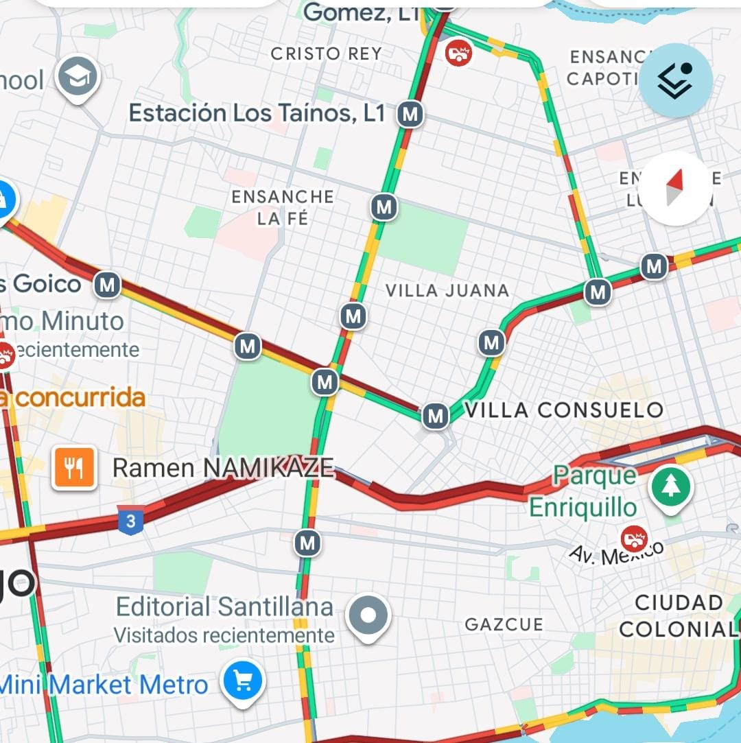 Tránsito colapsa en el Distrito Nacional: principales avenidas intransitables por fuerte taponamiento vehicular