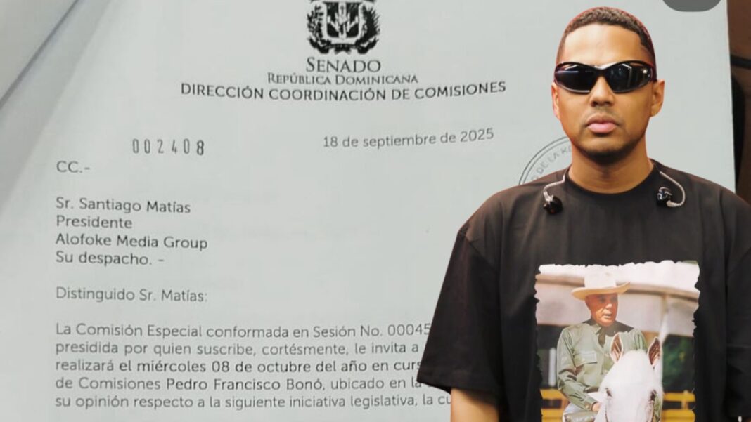 Senado invita a Santiago Matías a opinar sobre el Proyecto de Ley de Libertad de Expresión y Medios Audiovisuales