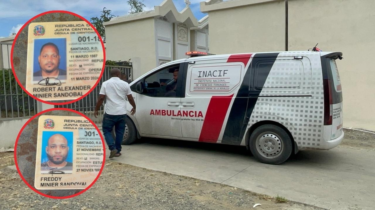 Policía y Ministerio Público investigan asesinato de dos hermanos en Baitoa, Santiago