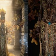 Madelyn Mejía honra a diosa Atabey y al mango dominicano en competencia de traje típico de Miss Grand