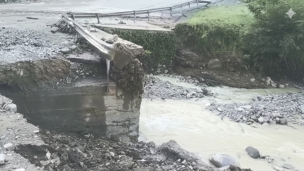 Fuertes lluvias obstruyen nuevamente el paso del Distrito Municipal La Siembra, Padre Las Casas