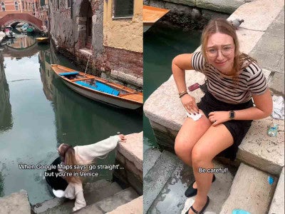 Turista cae a un canal de Venecia al seguir las indicaciones de Google Maps