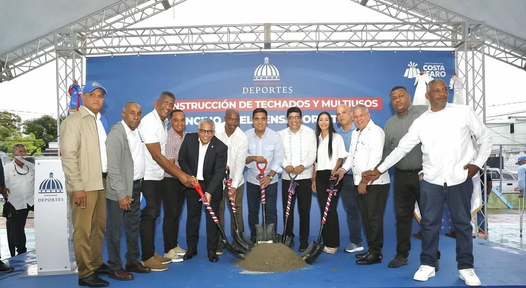 Ministerio de Deportes deja iniciados trabajos de 11 techados multiusos en SDE con inversión de RD$300 millones
