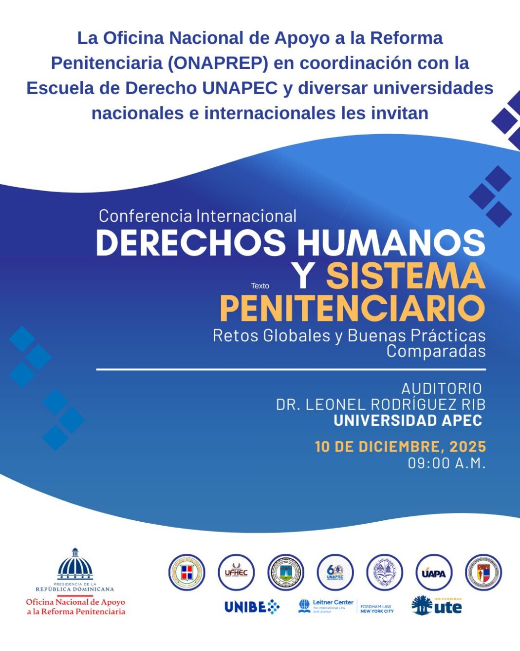 Realizarán conferencia internacional sobre Derechos Humanos y el Sistema Penitenciario