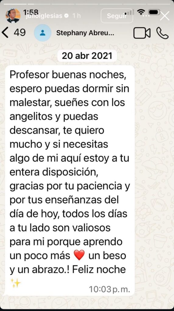 Julio Iglesias estalla y publica mensajes que le enviaban sus presuntas víctimas de acoso | 8 | Julio Iglesias estalla y publica mensajes que le enviaban sus presuntas víctimas de acoso - Noticias de hoy en República Dominicana | De Último Minuto
